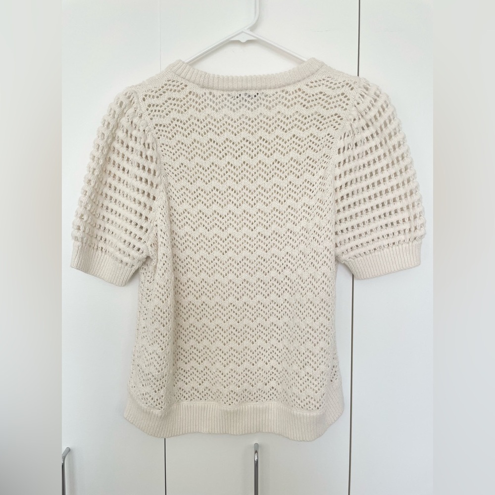 Madewell Atwater Crochet Sweater Tee - Picture 3 of 5
